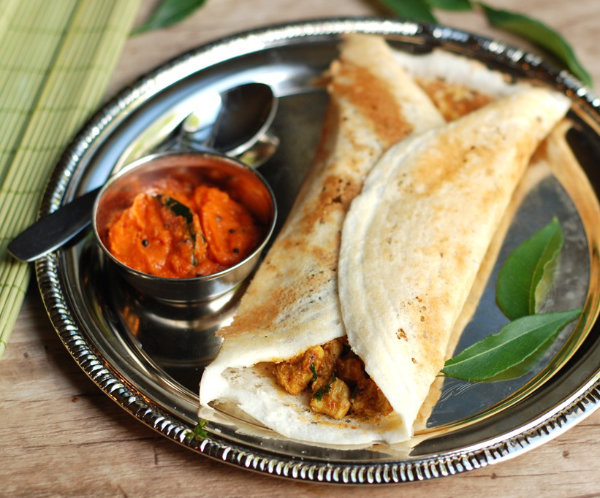 Mutton Curry Dosa